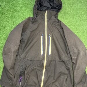 Burton Ak Gore-Tex Black Snowboard Jacket Men's L Black Nice Ski Snowboard Gear